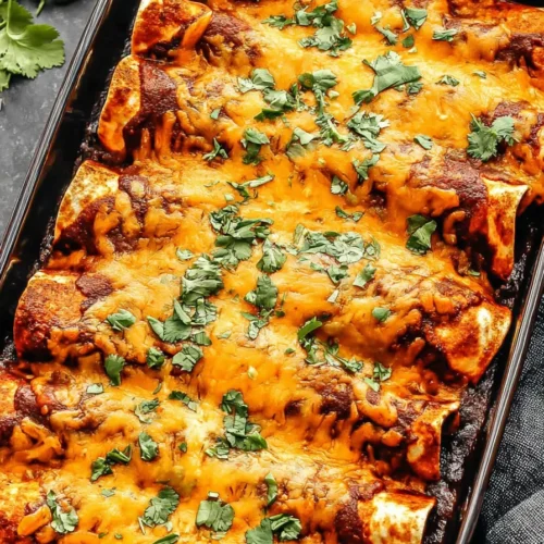 Easy Bean and Cheese Enchiladas