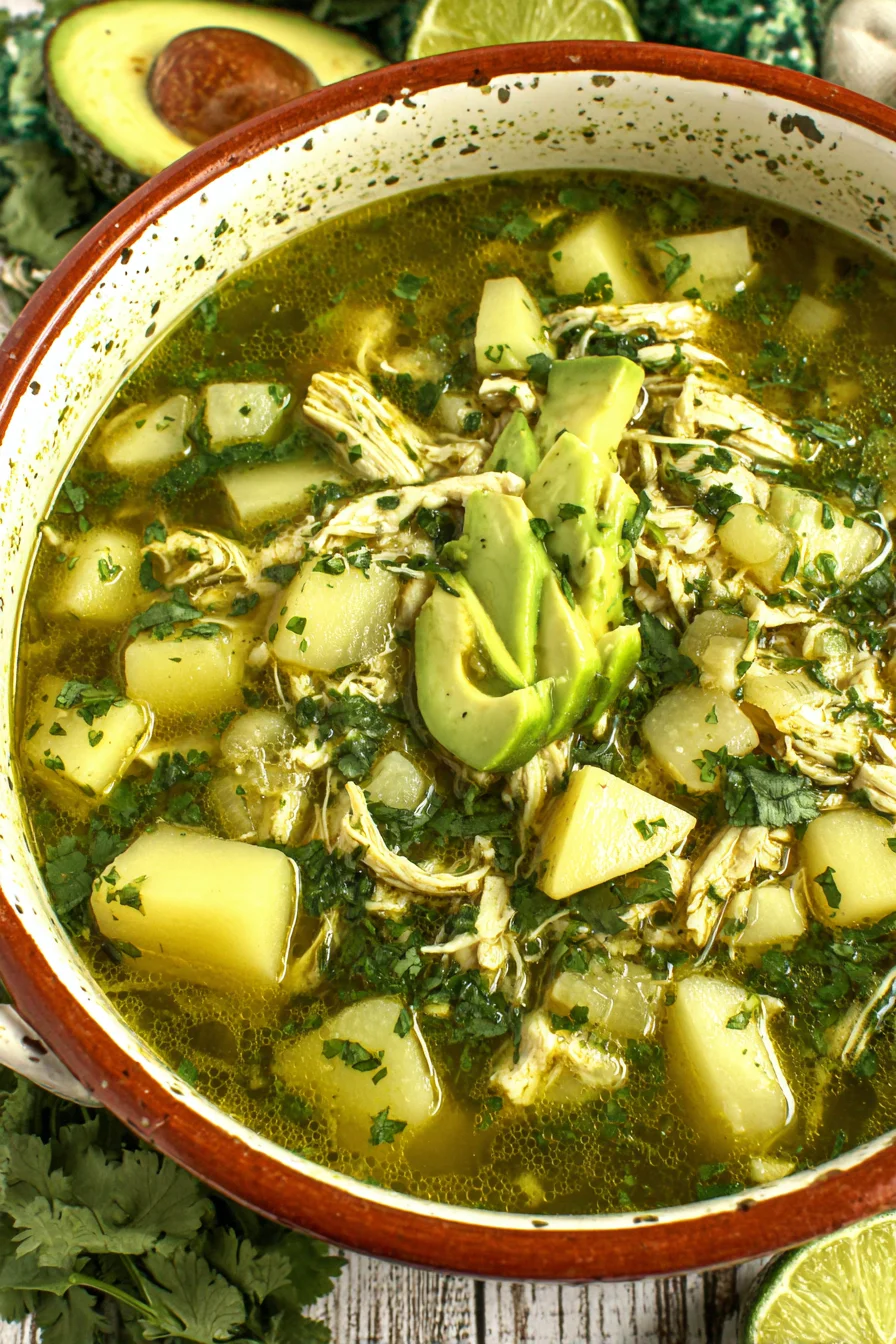Easy Pozole Verde de Pollo Mexicano Recipe