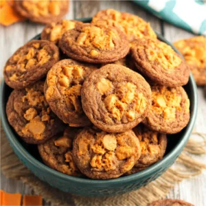 Peanut Butter Butterfinger Cookies