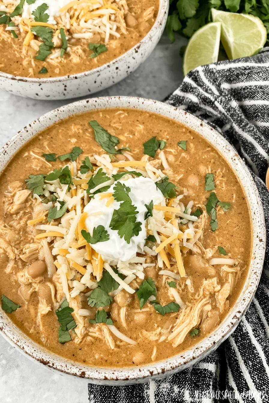 The Easiest Crockpot White Chicken Chili with Cream Cheese Recipe
