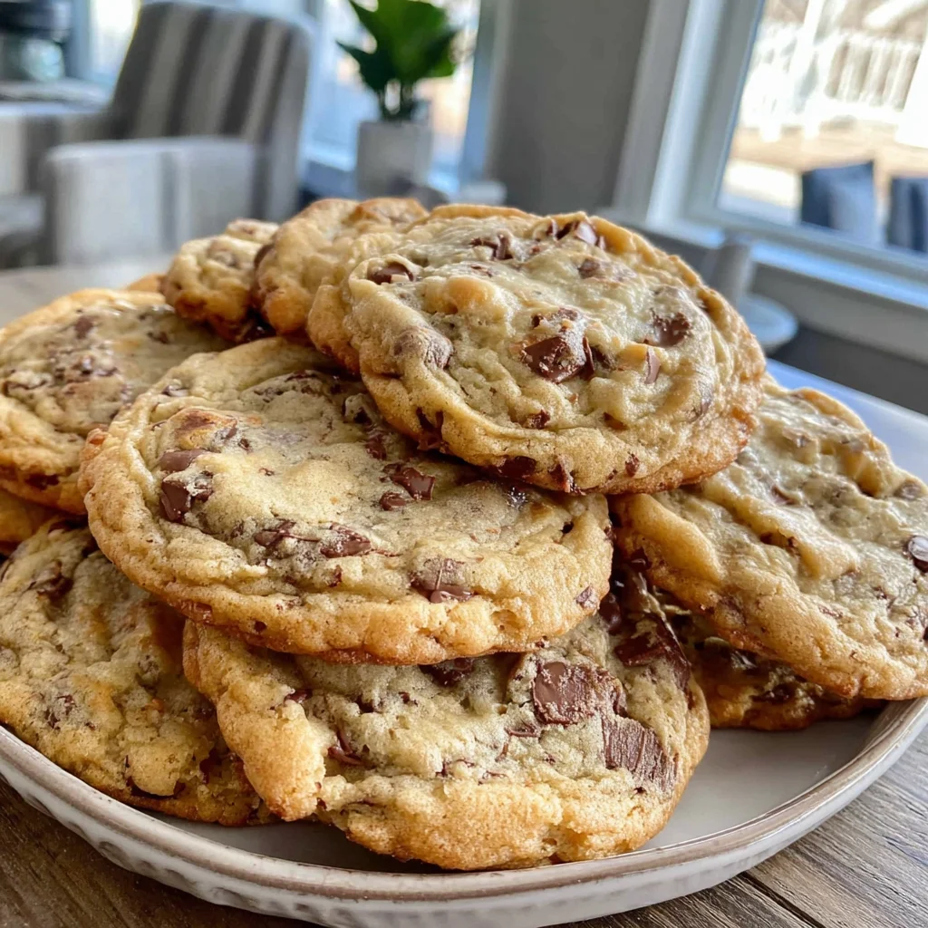 Ultra Thick Bakery Style Chocolate Chip Cookies – Crispy Edges, Gooey Centers