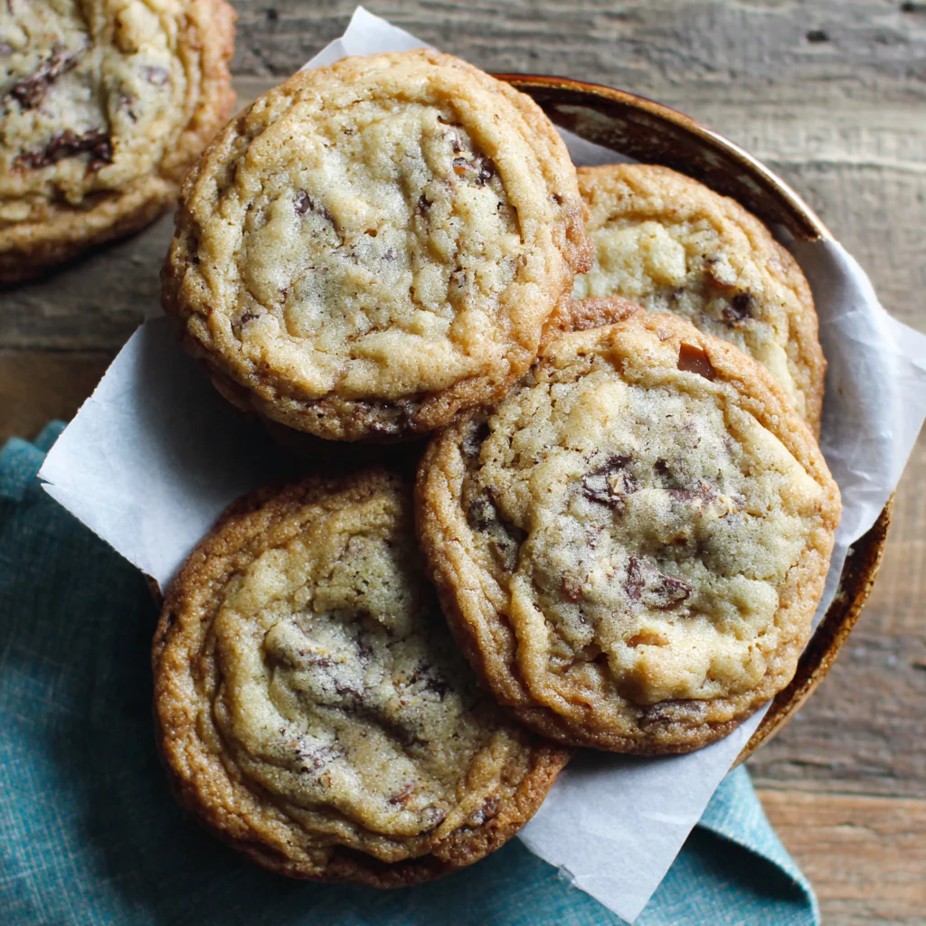White Chocolate Caramel Chunk Cookies Recipe