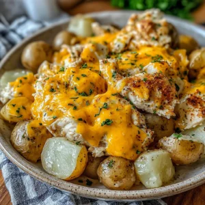 Slow Cooker Cheesy Ranch Chicken & Potatoes