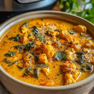 Slow Cooker Creamy Tuscan Chicken with Spinach