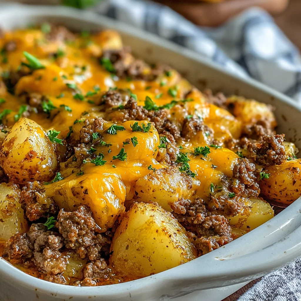 Slow Cooker Tex-Mex Beef and Potato Bake
