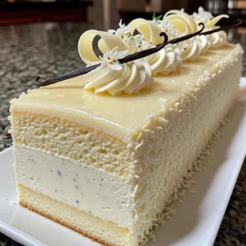 Vanilla Bean Mousse Cake