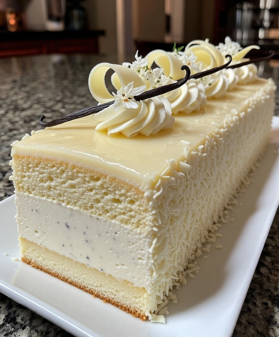 Vanilla Bean Mousse Cake