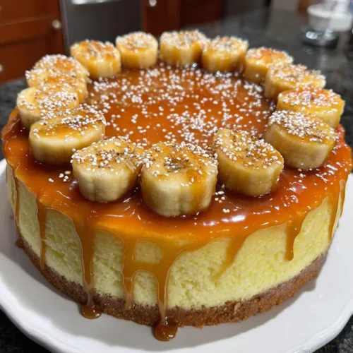 Banana Caramel Cheesecake