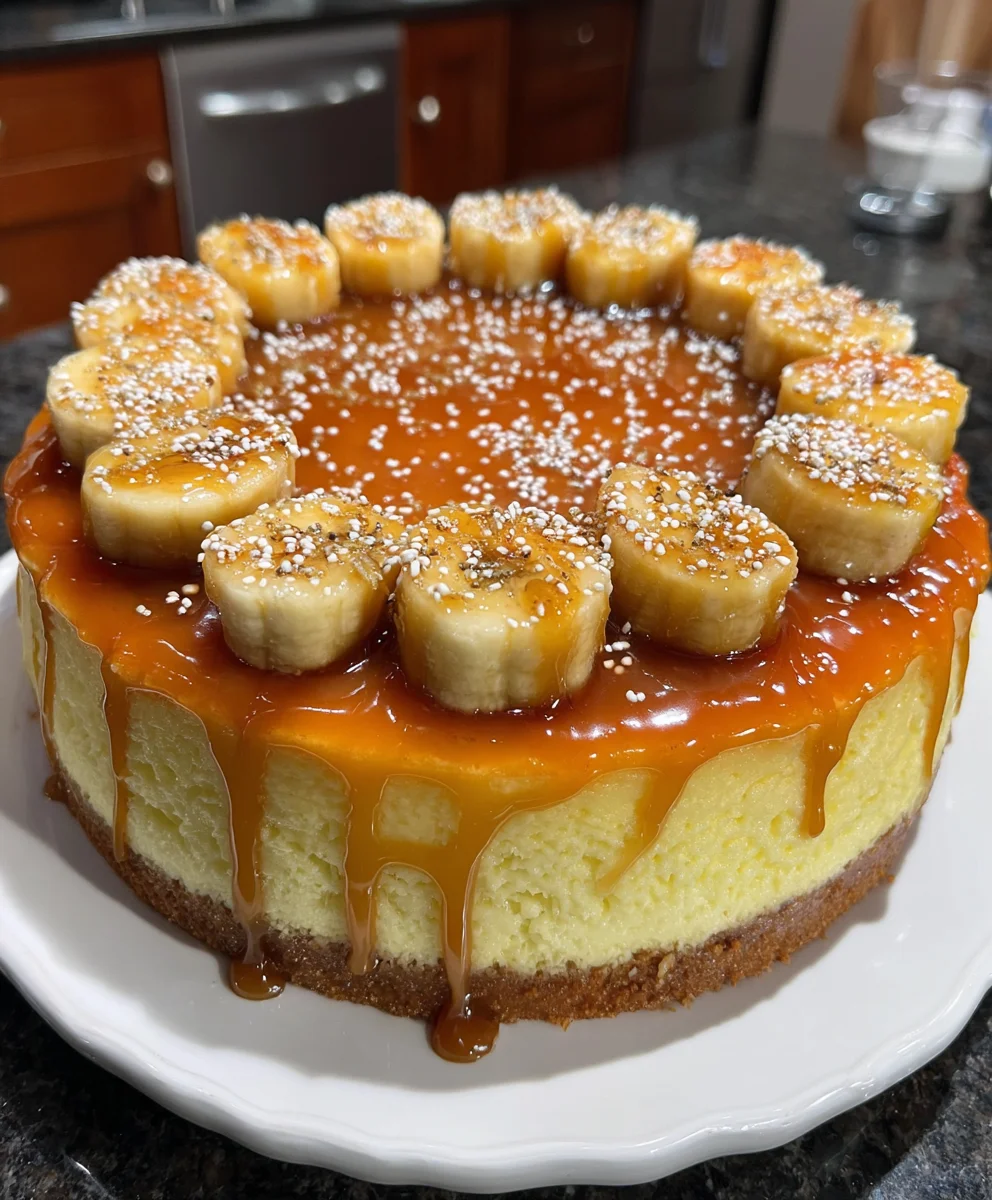 Banana Caramel Cheesecake