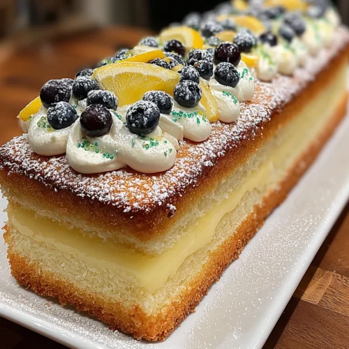 Blueberry Lemon Layer Cake