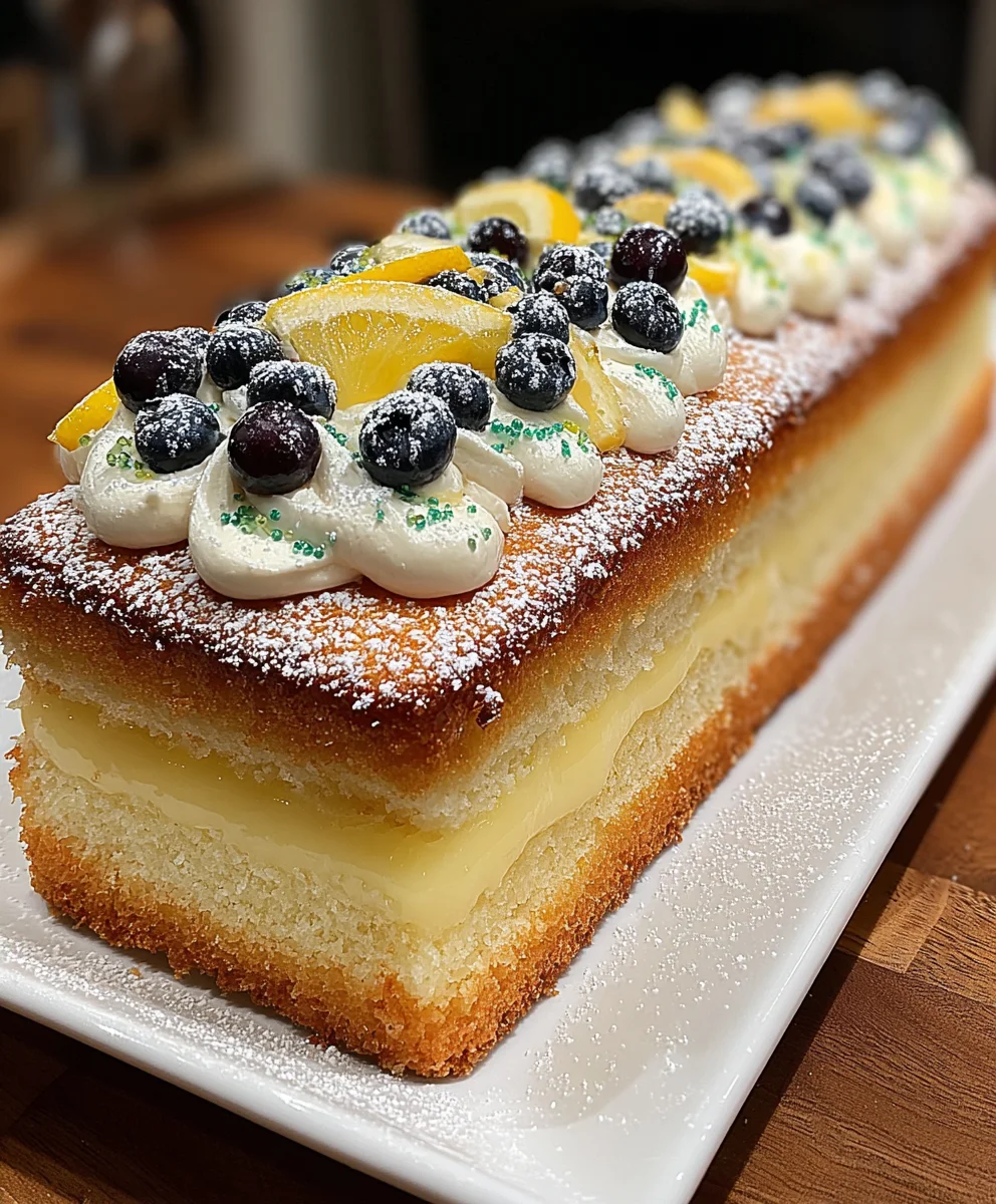 Blueberry Lemon Layer Cake