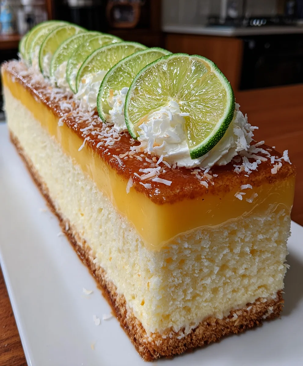 Coconut Lime Mousse Cake