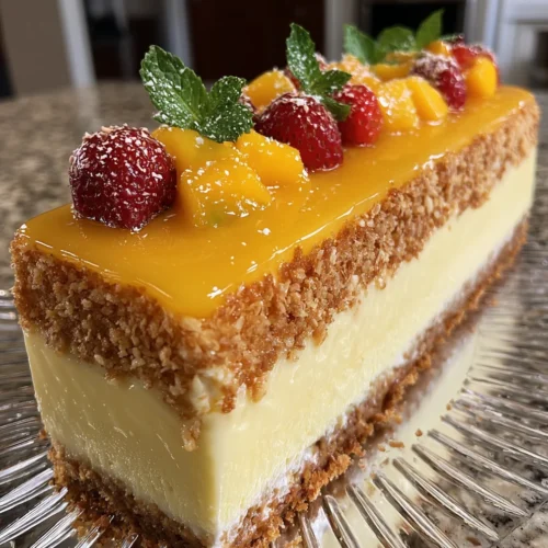 Mango Mousse Cheesecake