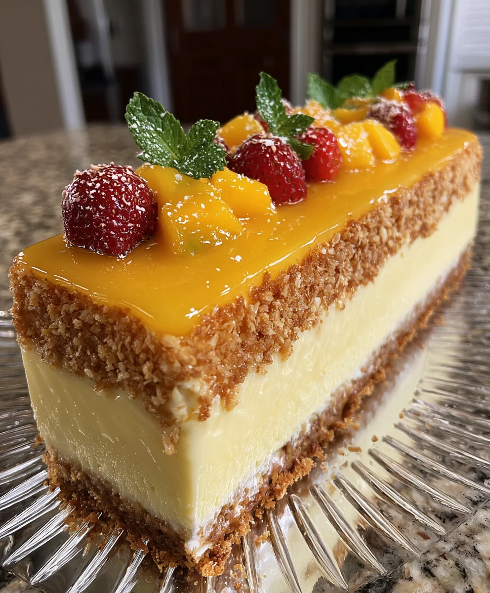 Mango Mousse Cheesecake