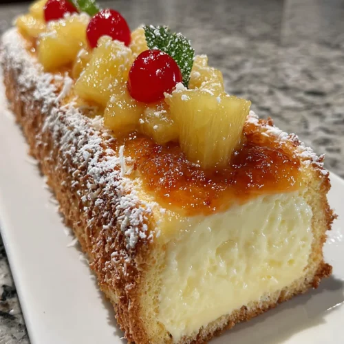 Piña Colada Cheesecake Roll
