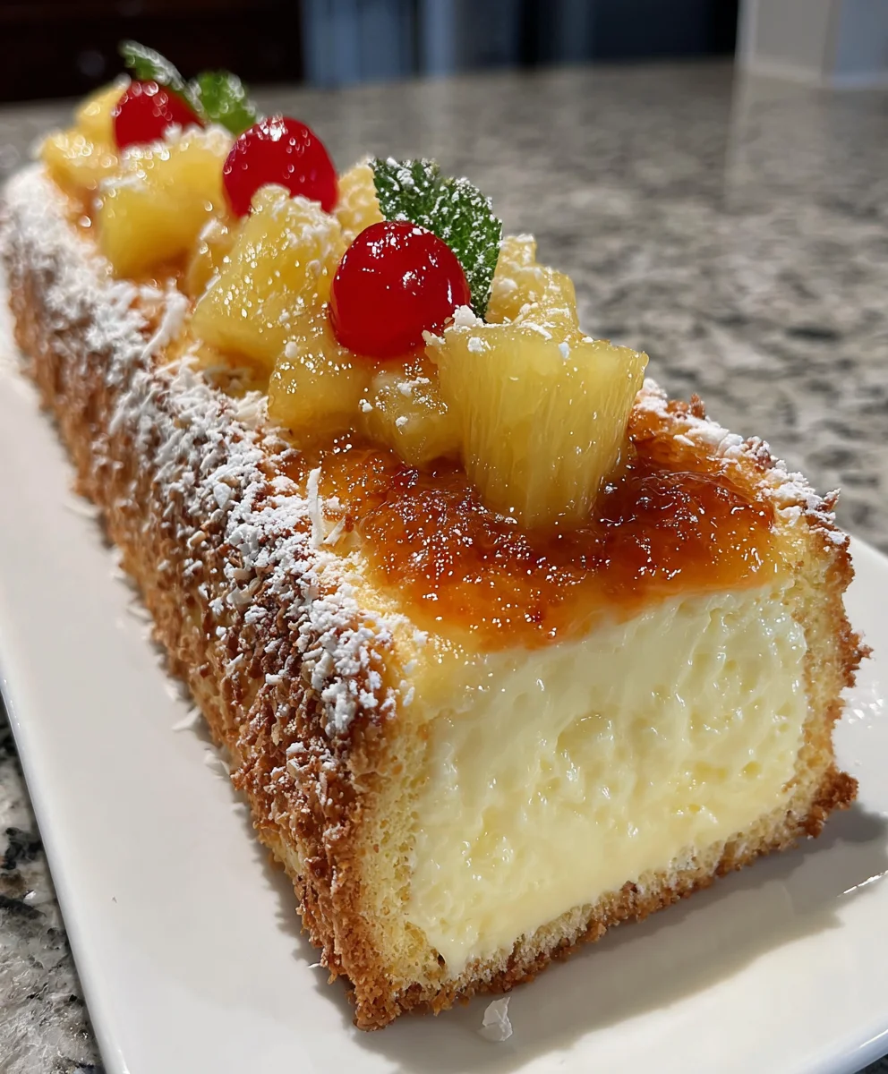 Piña Colada Cheesecake Roll