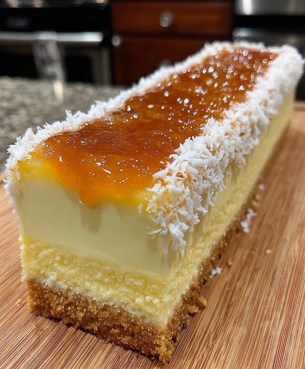 Piña Colada Layer Cheesecake