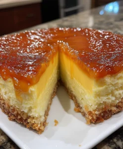 Pineapple Caramel Cheesecake