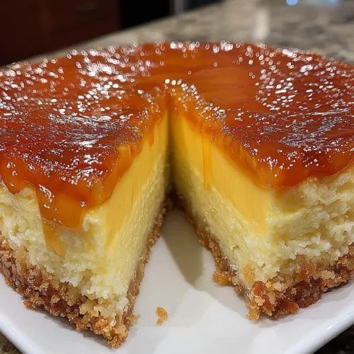 Pineapple Caramel Cheesecake