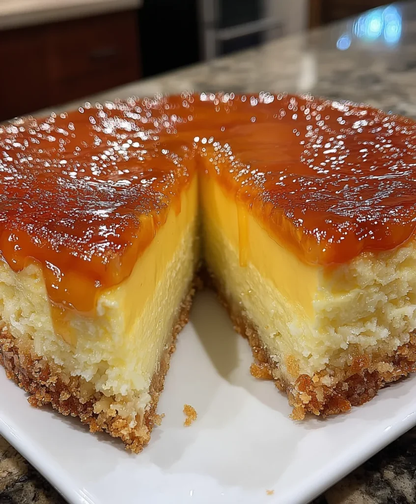 Pineapple Caramel Cheesecake