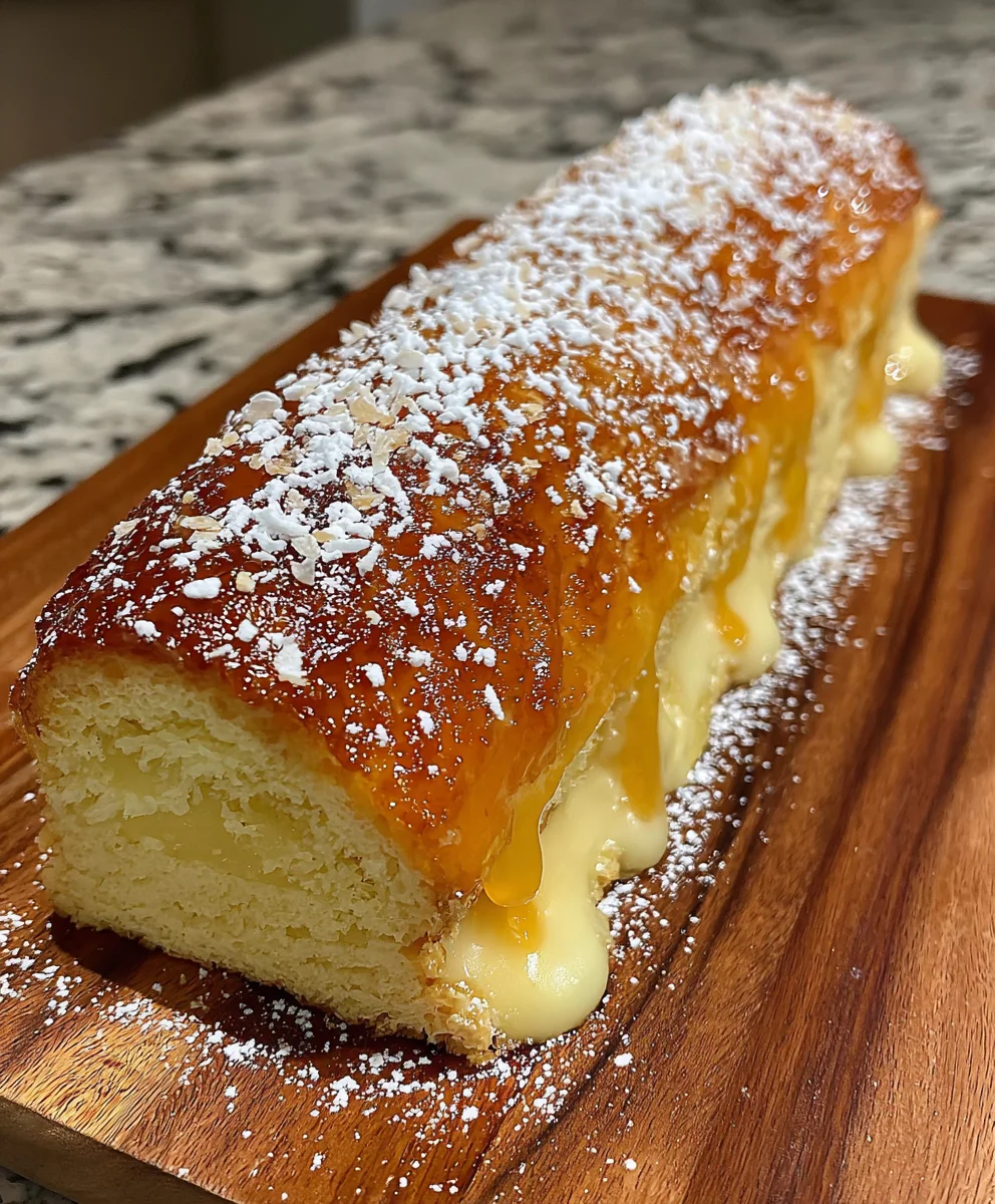 Pineapple Cream Roll Cake