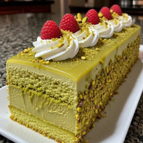 Pistachio Mousse Cake