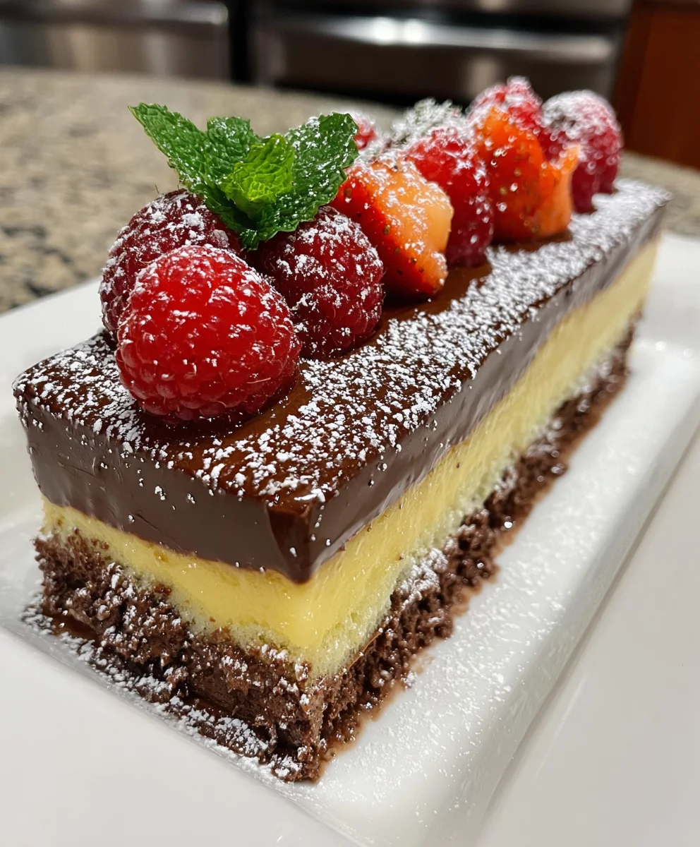 Raspberry Chocolate Mousse Cake