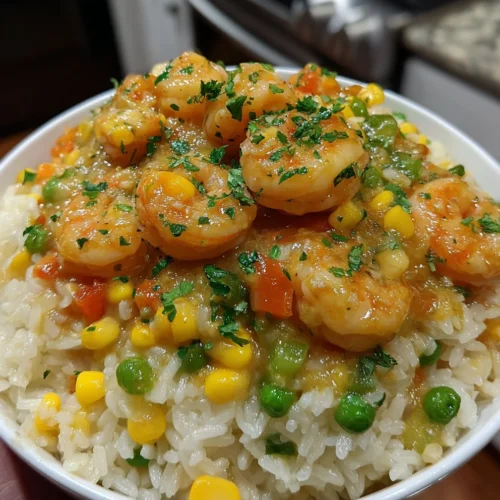 Slow Cooker Cajun Shrimp & Rice Casserole