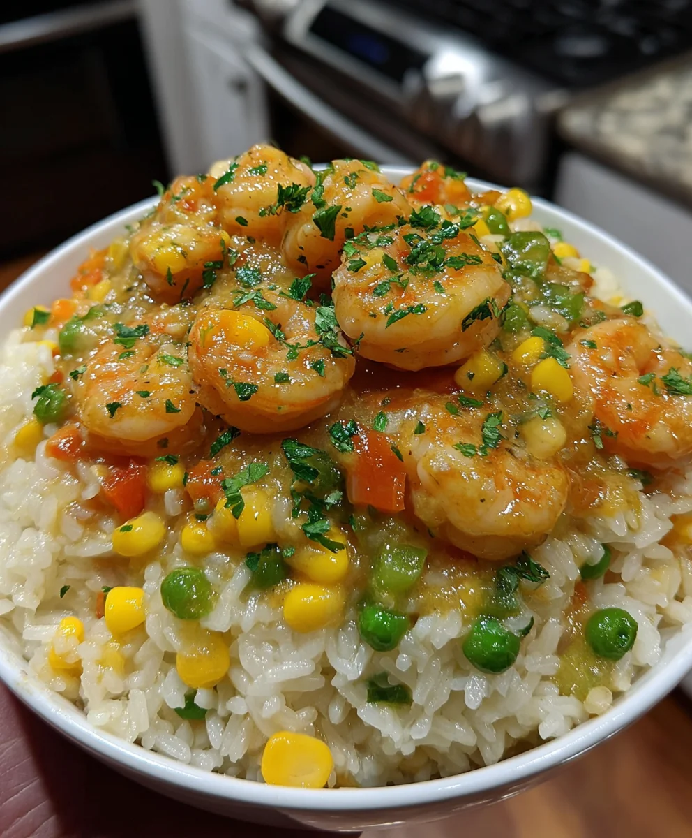 Slow Cooker Cajun Shrimp & Rice Casserole