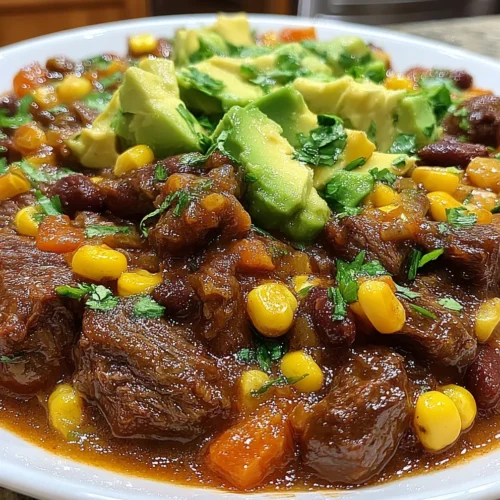Slow Cooker Chipotle Beef & Black Bean Chili