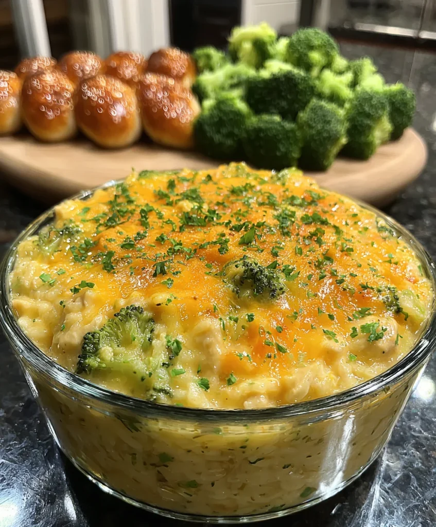 Slow Cooker Creamy Chicken & Broccoli Bake