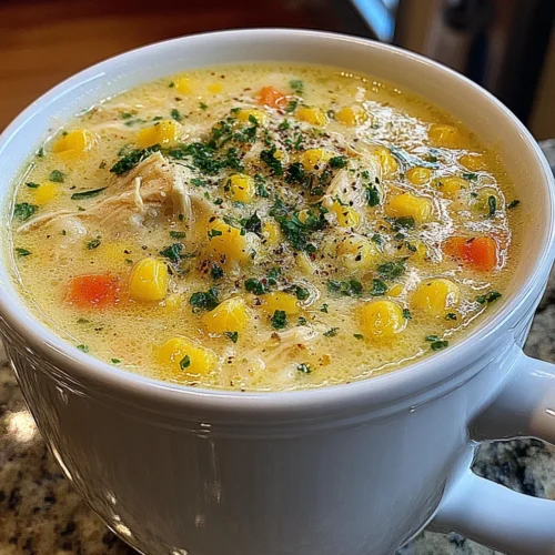 Slow Cooker Creamy Chicken & Corn Chowder