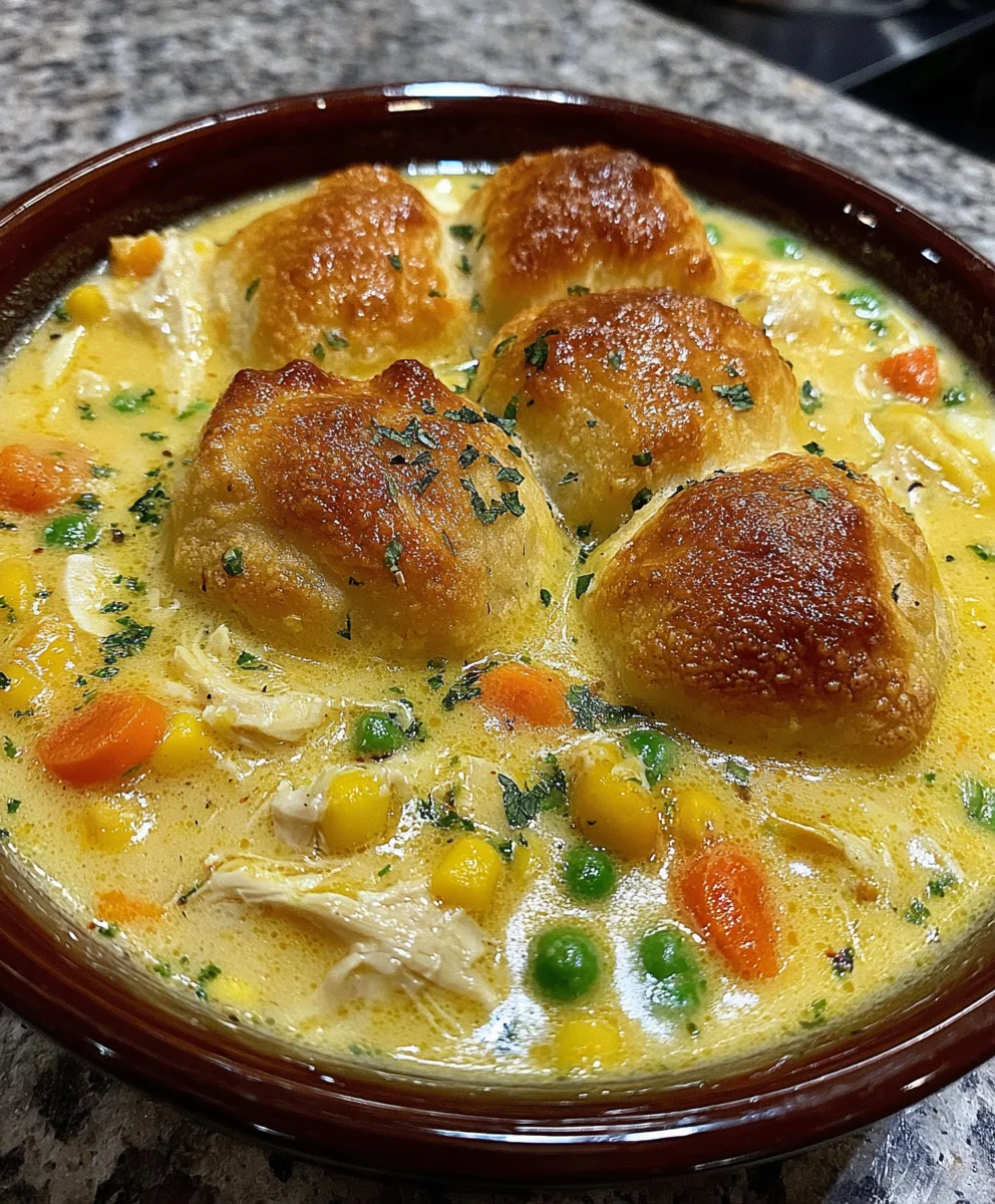 Slow Cooker Creamy Chicken Pot Pie Stew