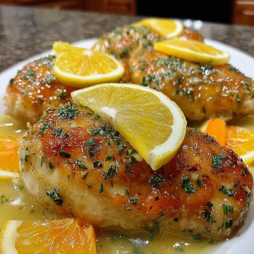 Slow Cooker Creamy Lemon Herb Chicken