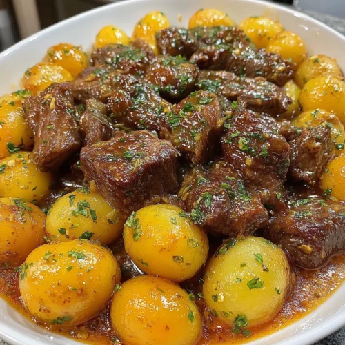 Slow Cooker Creamy Ranch Beef & Potatoes