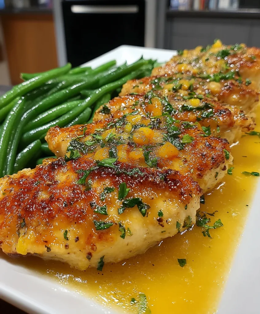 Slow Cooker Garlic Parmesan Chicken & Green Beans