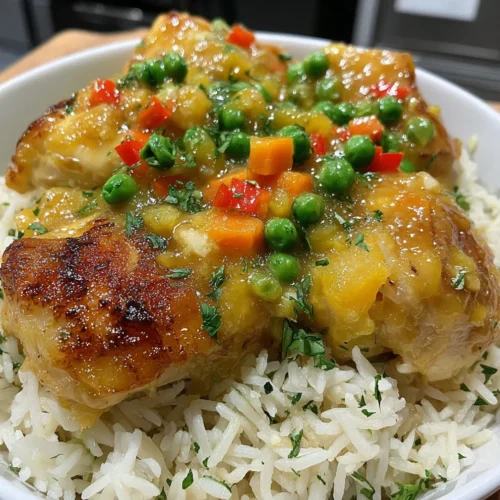 Slow Cooker Thai Coconut Chicken & Rice