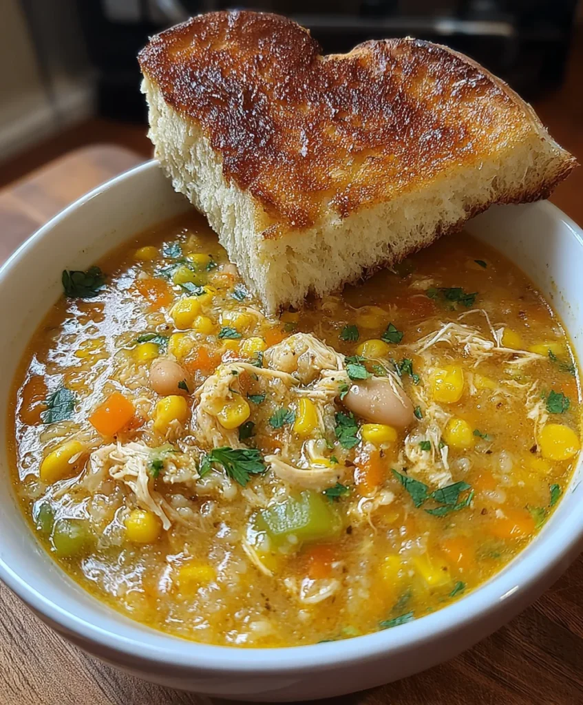 Slow Cooker White Chicken Chili with Beans