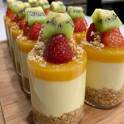 Tropical Fruit Cheesecake Cups