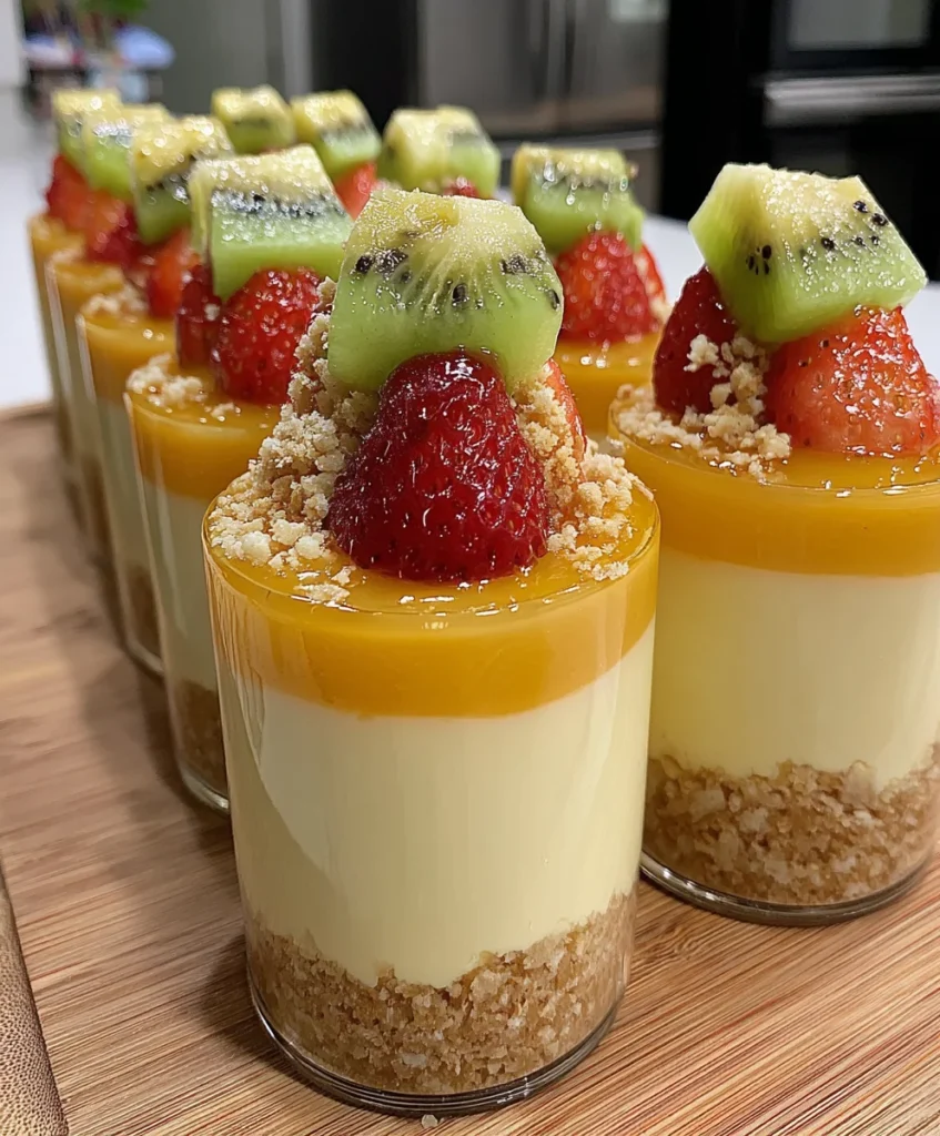 Tropical Fruit Cheesecake Cups