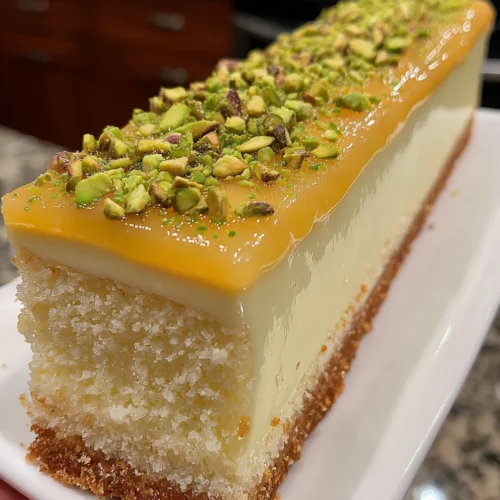 White Chocolate Pistachio Mousse Cake