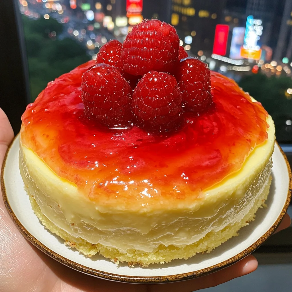 Lemon Raspberry Swirl Mousse Cake