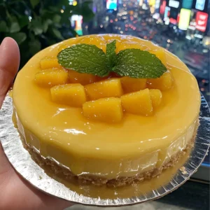 Mango Passionfruit Mousse Cake