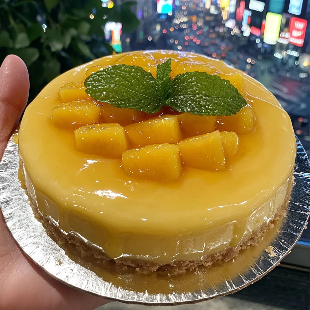 Mango Passionfruit Mousse Cake