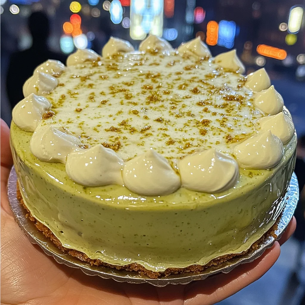 Matcha White Chocolate Mousse Cake