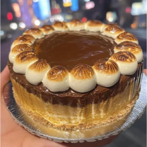 S’mores Chocolate Mousse Cake