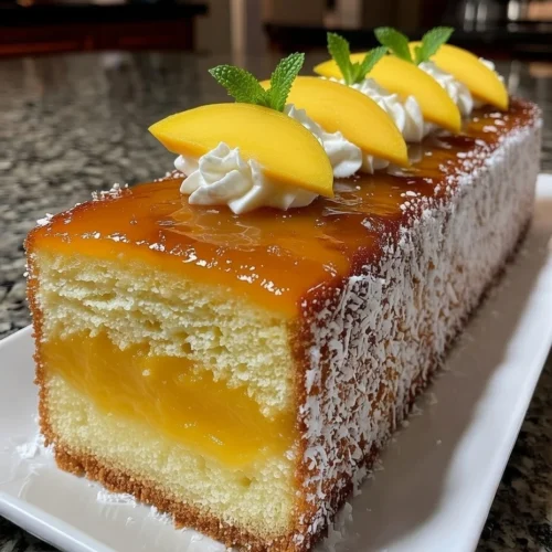 Tropical Mango Coconut Cream Loaf