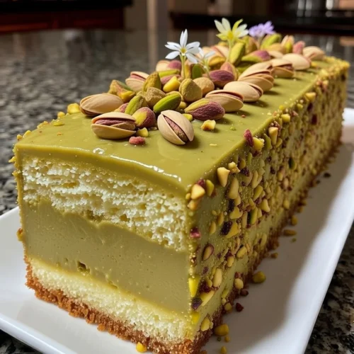 pistachio almond cheesecake
