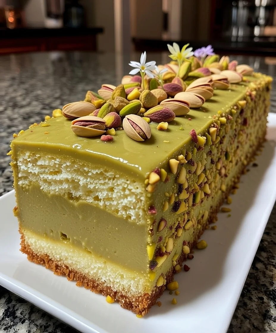 Pistachio Almond Cheesecake
