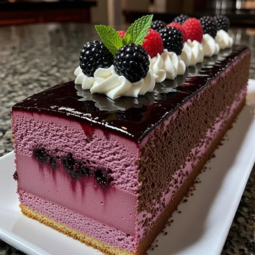 Blackberry Mousse Cake